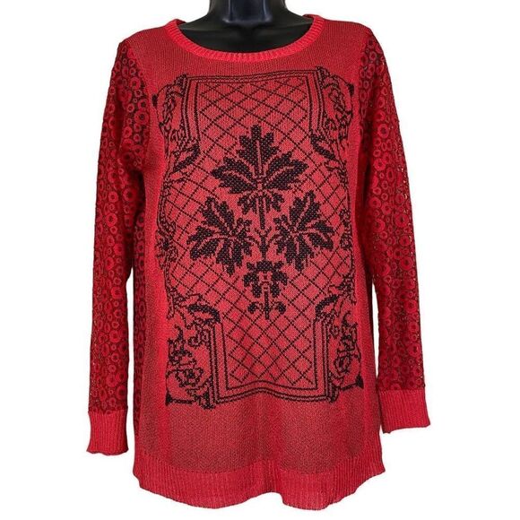 No Brand Tops - Women’s Long Sleeve Sheer Crewneck Blouse